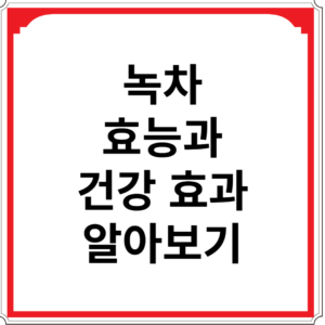 녹차-효능과-건강-효과-알아보기