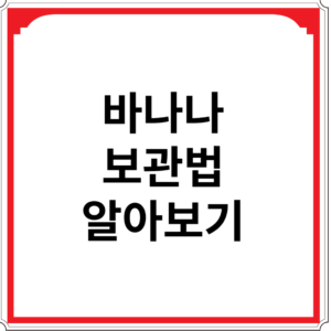 바나나-보관법-알아보기