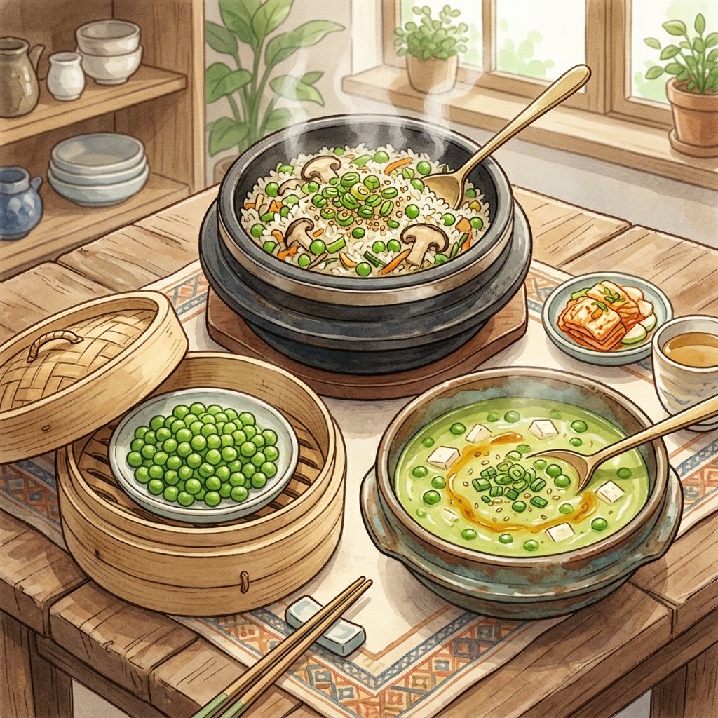 완두콩 하루 섭취량, 많이 먹으면 오히려 탈 나는 이유 4 완두콩밥, 찐 완두콩, 완두콩 수프 등 다양한 섭취 방법